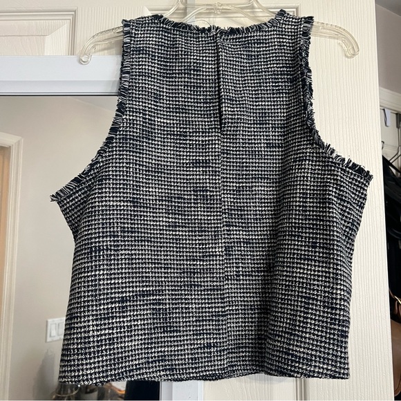 Zara Tweed Crop Top - Picture 2 of 3